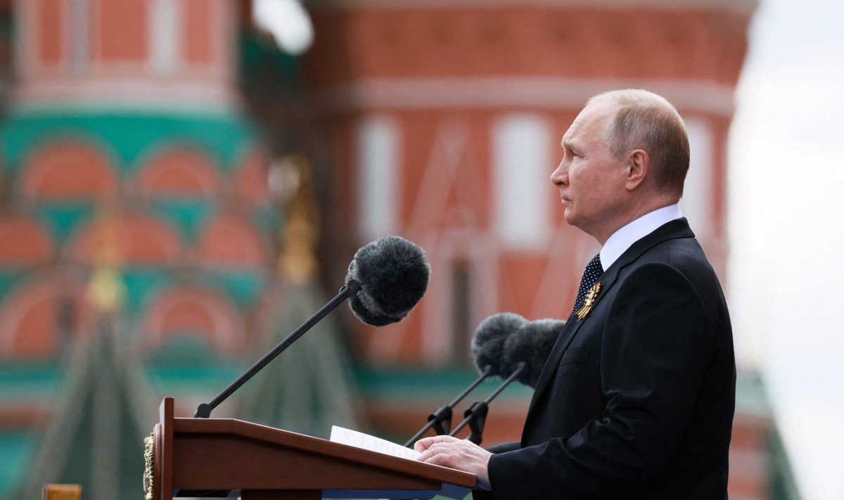 Putini kõne Punasel väljakul. Foto tehtud 9. mail 2022