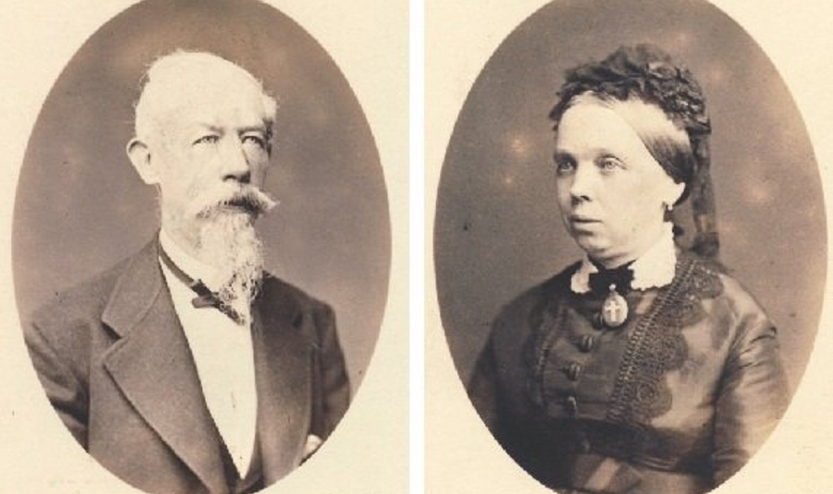 Fotol Arthur Girard de Soucanton ja tema abikaasa Marie Luise (sünd Berg) (KMF 2:34, KMF 2:35)