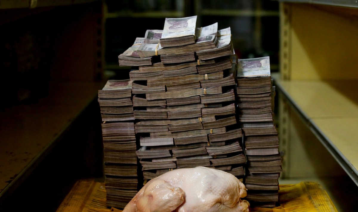 Nii palju Venezuela raha pidi läinud aastal välja käima 2,4 kilogrammise kana eest