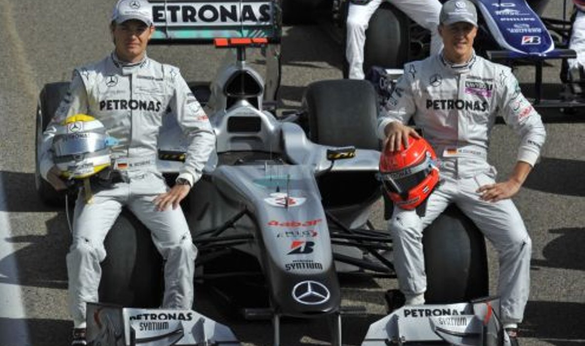 Schumacher ja Rosberg