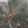VIDEO JA FOTOD: Ülemistel rajatavas trammitunnelis puhkes tulekahju