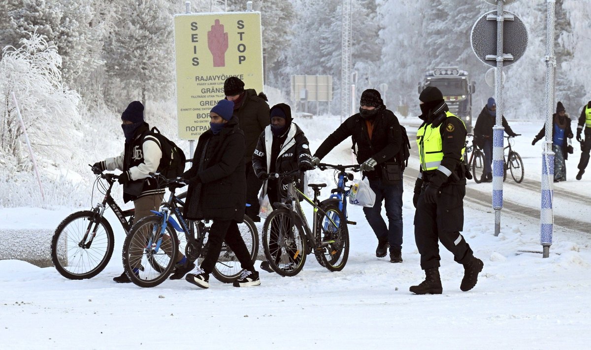 Varjupaigataotlejad Salla piiripunktis