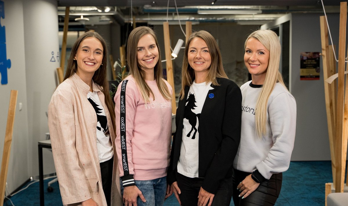 Work in Estonia konsultandid Kille-Ingeri Liivoja, Sandra Rebane, Suzanna Vatter ja Olga Balanina.