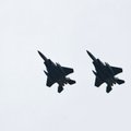 USA F-15 Eagle hävituslennukid külastavad Pärnut