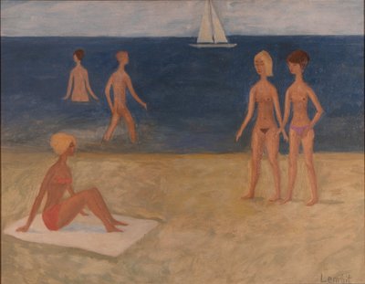 Lembit Sarapuu "Rand" (1960ndad, õli, papp, 40,5 x 51,5 cm). Alghind 5900, haamrihind 7400 eurot.