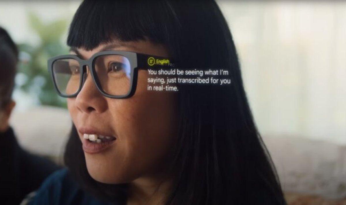 Google'i eelmise aasta video näitas AR-i tõlkepotentsiaali nende „normaalse“ väljanägemisega AR-prillidega.