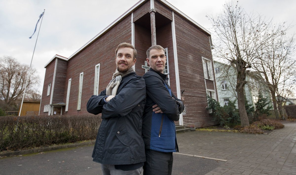 Rakvere Karmeli kogudus, pastor Gunnar Kotiesen ja uue hoone projektimeeskonna juht Madis Pikat.