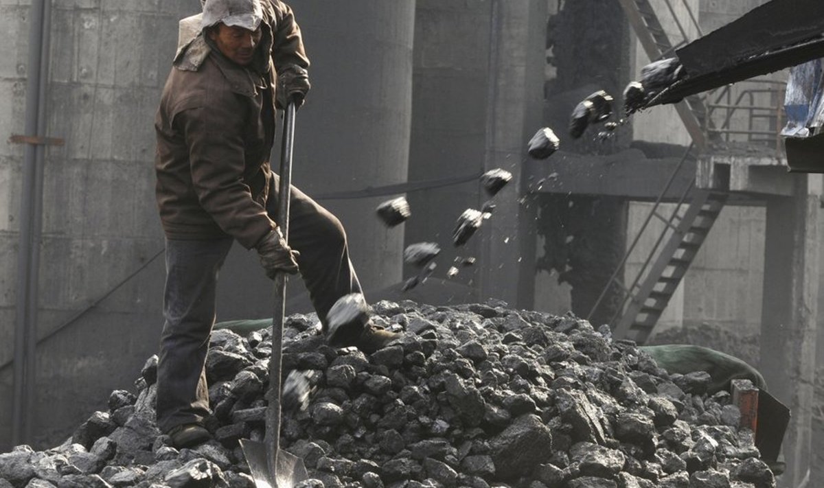 Hiinlane kivisütt laadimas. Foto: Stringer Shanghai, Reuters