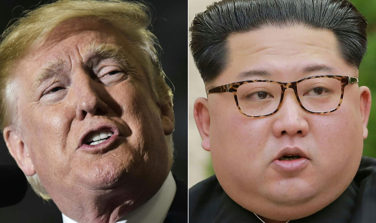 Vasakul Trump, paremal Kim (Foto: AFP)
