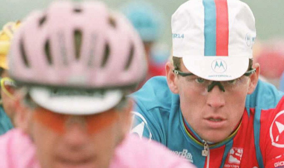 Lance Armstrong aastal 1995 Tour de France'il. Tema seitse võitu 1999-2005 on kõik tagantjärgi tühistatud.  Teadagi, mille pärast.