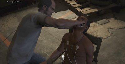 Ülimalt vägivaldne videomäng GTA V õpetab ka seda, kuidas piinata (ekraanitõmmis)