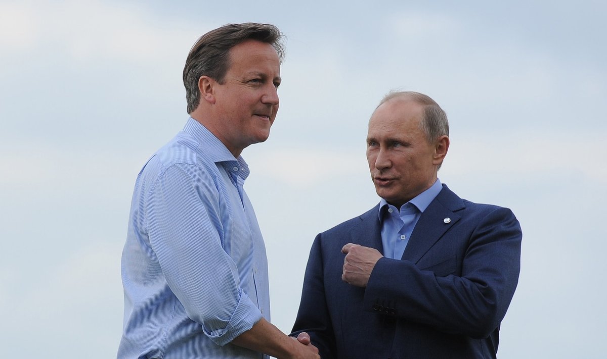 Ещё в 2013 году премьер-министр Кэмерон и сам привечал Путина на саммите „восьмерки“.