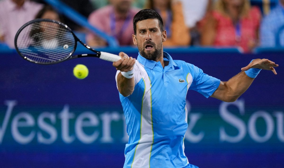 Novak Djokovic ja Carlos Alcaraz pääsesid Cincinnati ATP 1000 turniiril veerandfinaali.