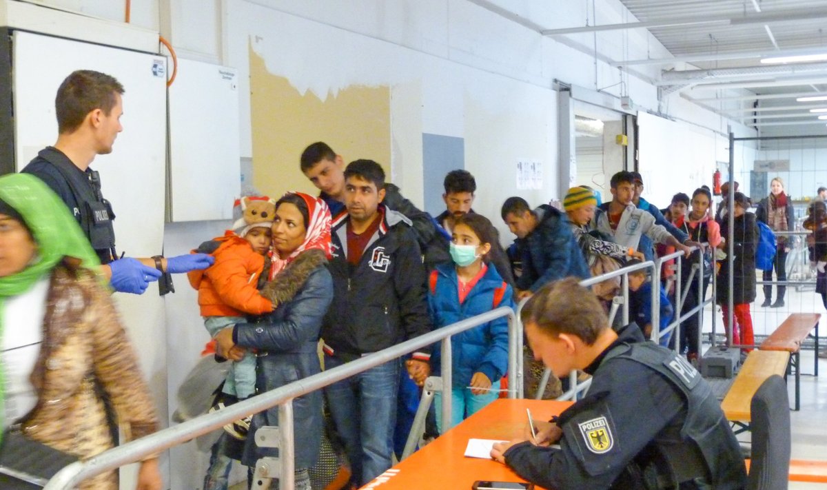 Põgenikud Saksa-Austria piiril