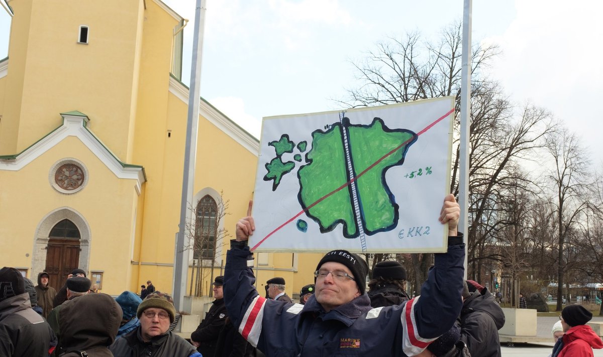 Rail Balticu vastane meeleavaldus