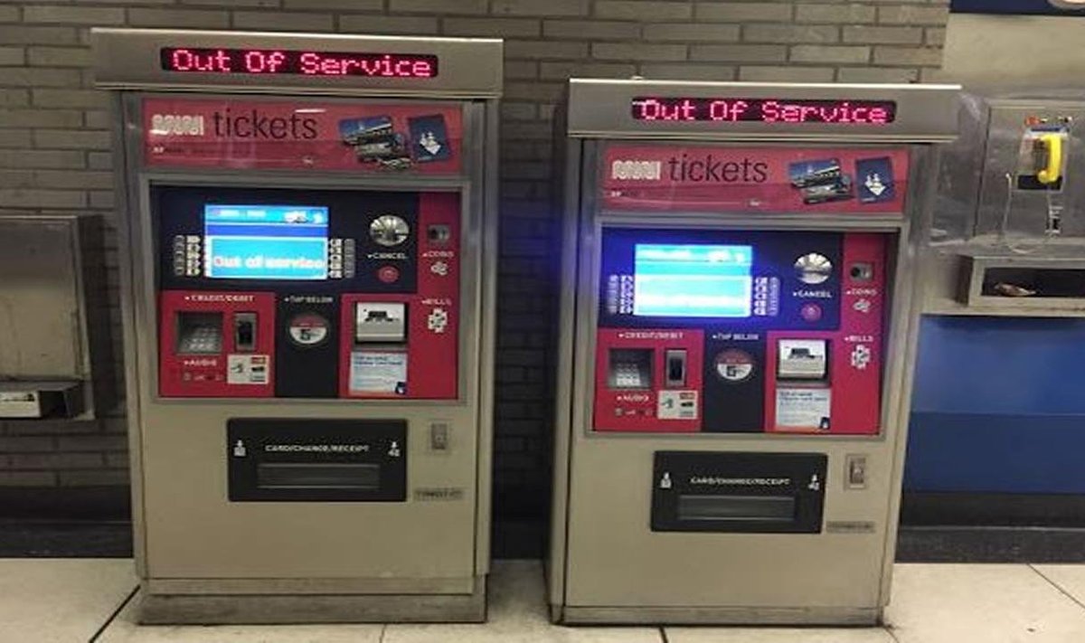 MUNI piletimüügiautomaadid San Franciscos.