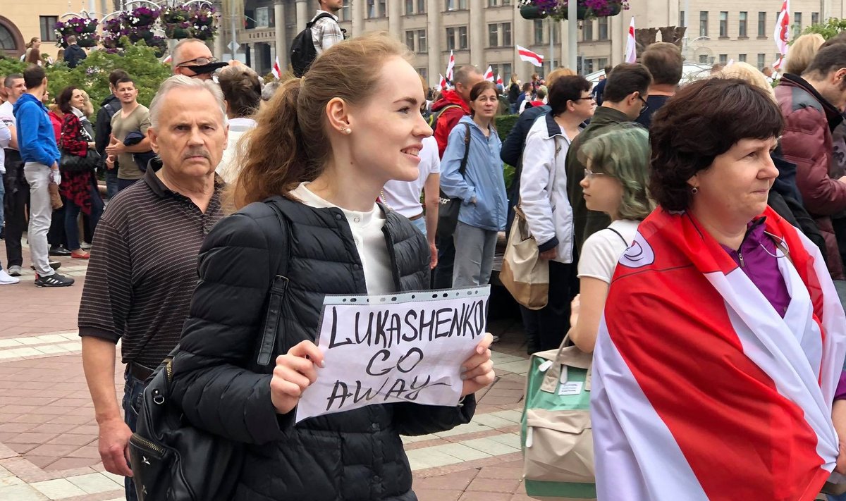 Minsk, protest, valgevene
