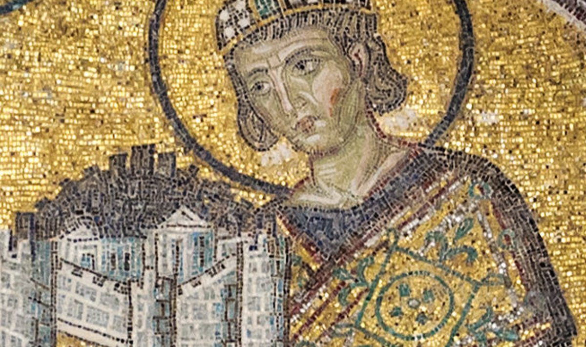Constantinus I kujutatuna Hagia Sophia mosaiikidel