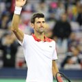 Heas hoos Djokovic jõudis Shanghais finaali, Federer kaotas poolfinaalis