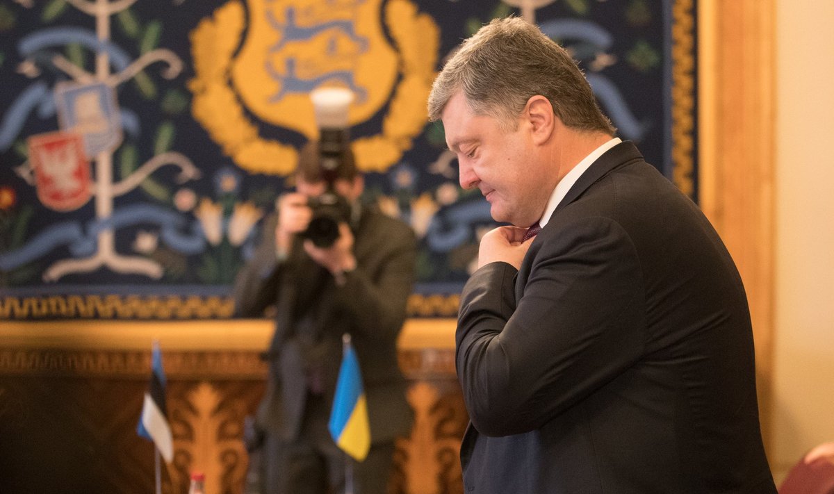 Ukraina president Petro Porošenko, kes käis vähem kui kuu aega tagasi Eestis visiidil.