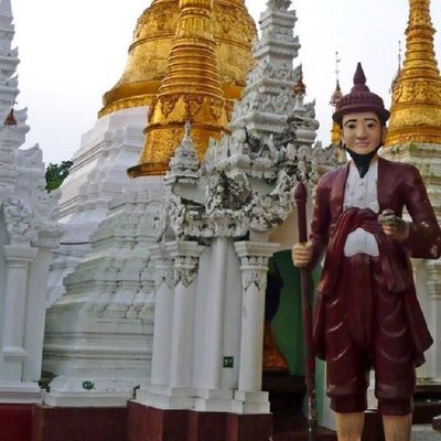 Статуи Бо Бо Аунга, одного из известных бирманских магов, украшают храмы по всей стране