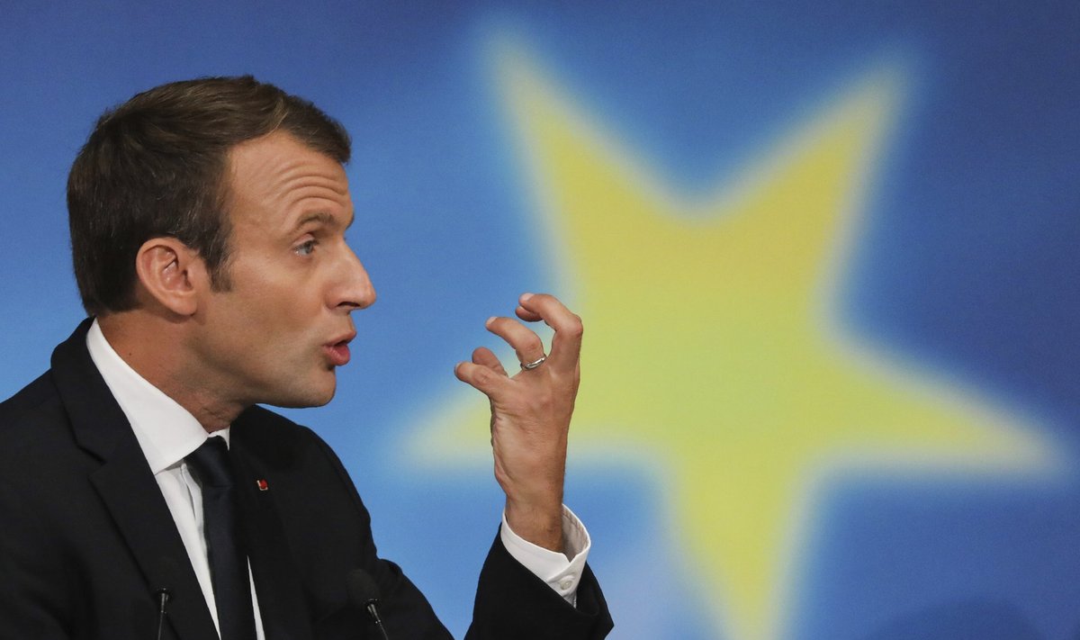 Prantsuse president Emmanuel Macron rääkis eile Euroopa reformimisest.