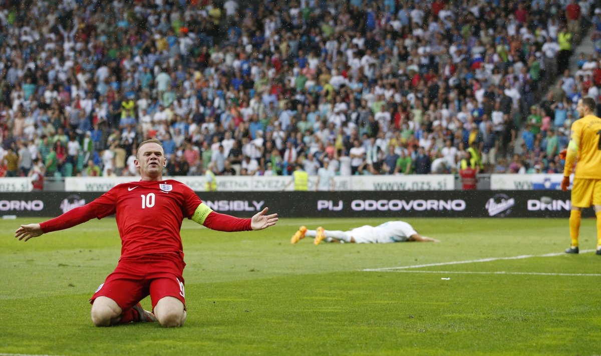 Wayne Rooney värav murdis Sloveenia