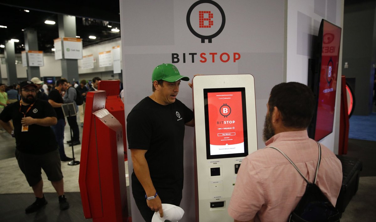 Bitcoini automaat Miamis toimunud konverentsil aprilli alguses.