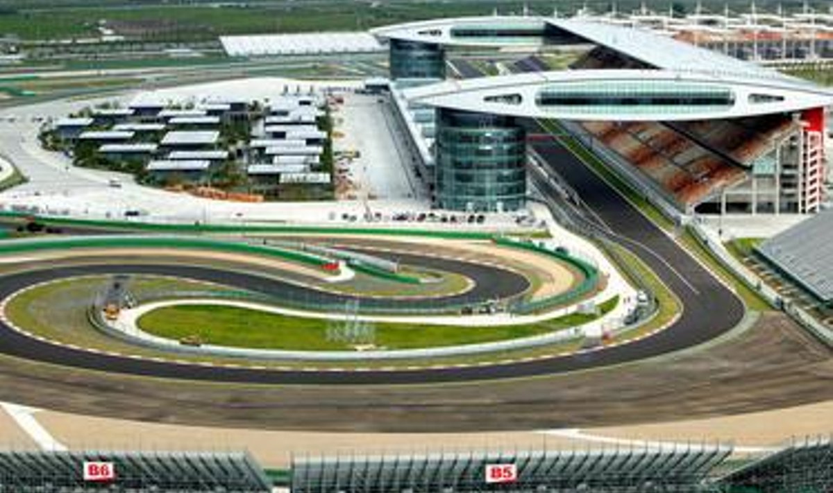 Hiina GP toimumiskoht Shanghai ringrada