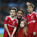 NUNNUD VIDEOD | David Beckham andis tütrele esimese jalgpallitrenni