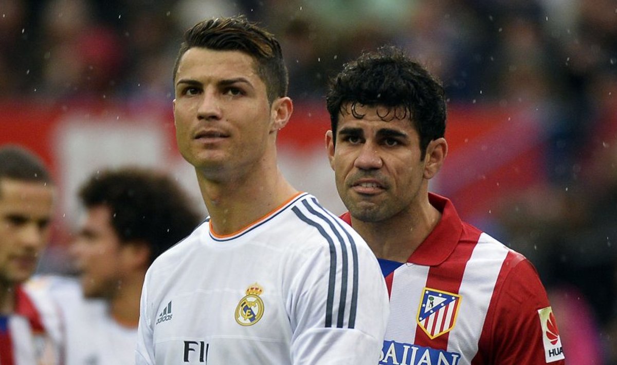 Cristiano Ronaldo ja Diego Costa.