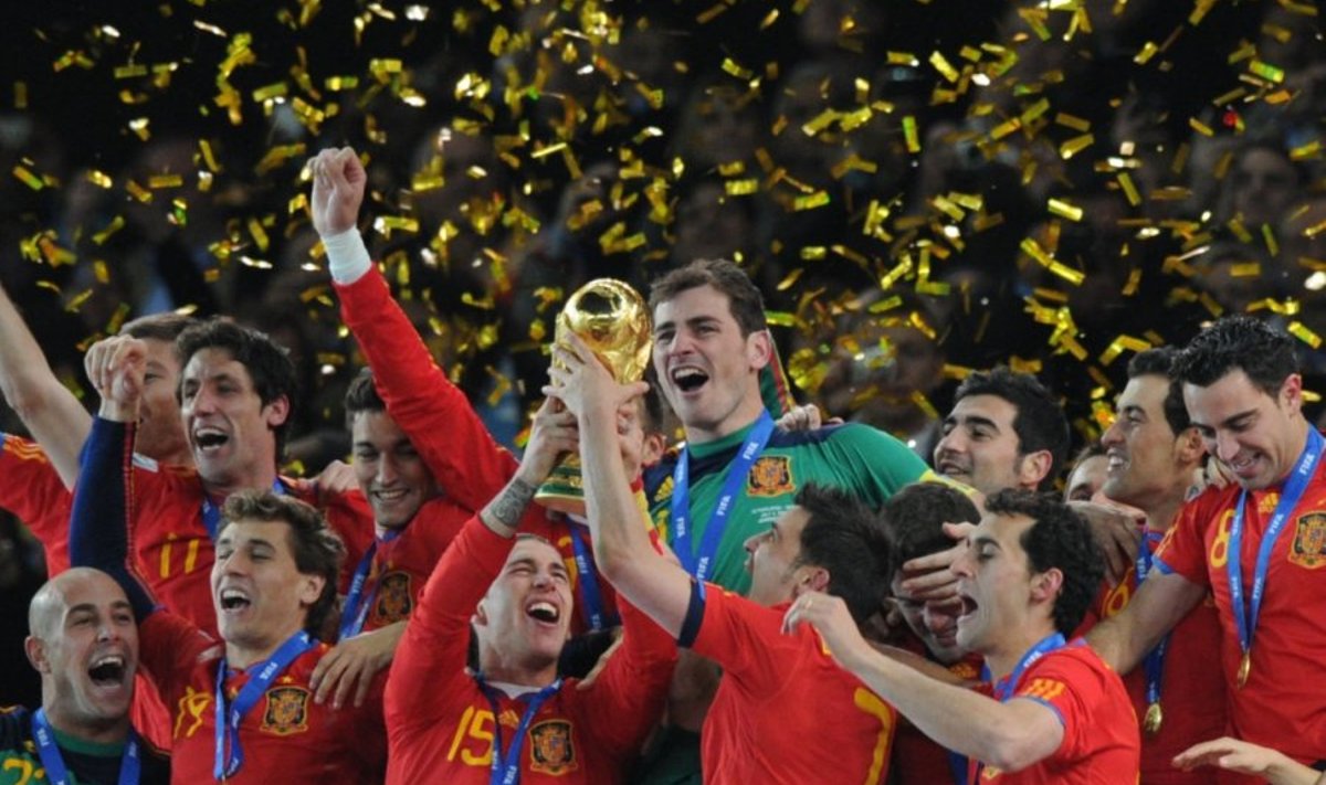 Hispaania jalgpallikoondis, maailmameister, LAV