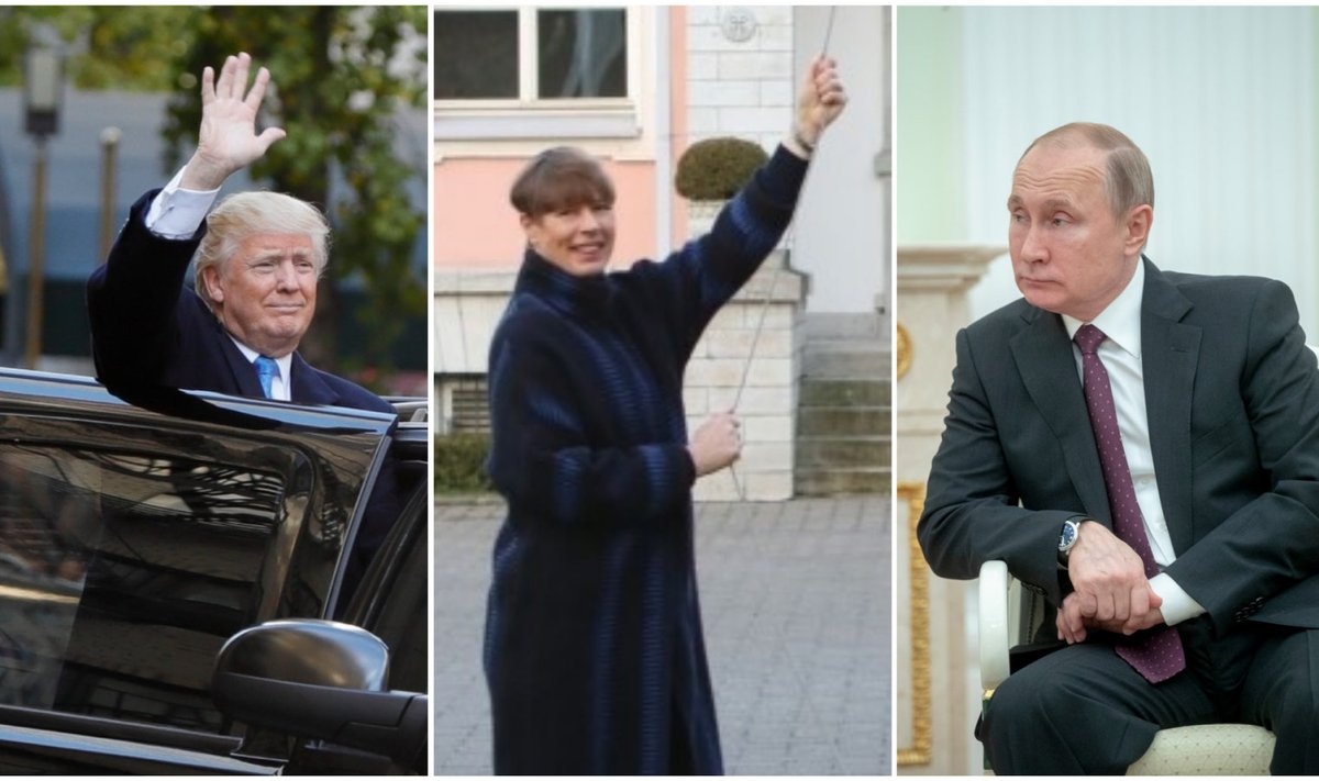 Donald Trump, Kersti Kaljulaid ja Vladimir Putin
