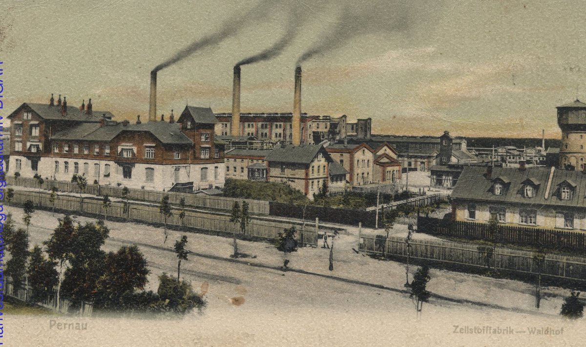 PÄRNU UHKUS: Waldhofi tselluloosi-tehas, mis oli omal alal üks suuremaid terves Euroopas.