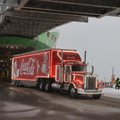 FOTOD ja VIDEO | Juba siin! Coca-Cola jõulukaravan saabus laevaga Tallinnasse 