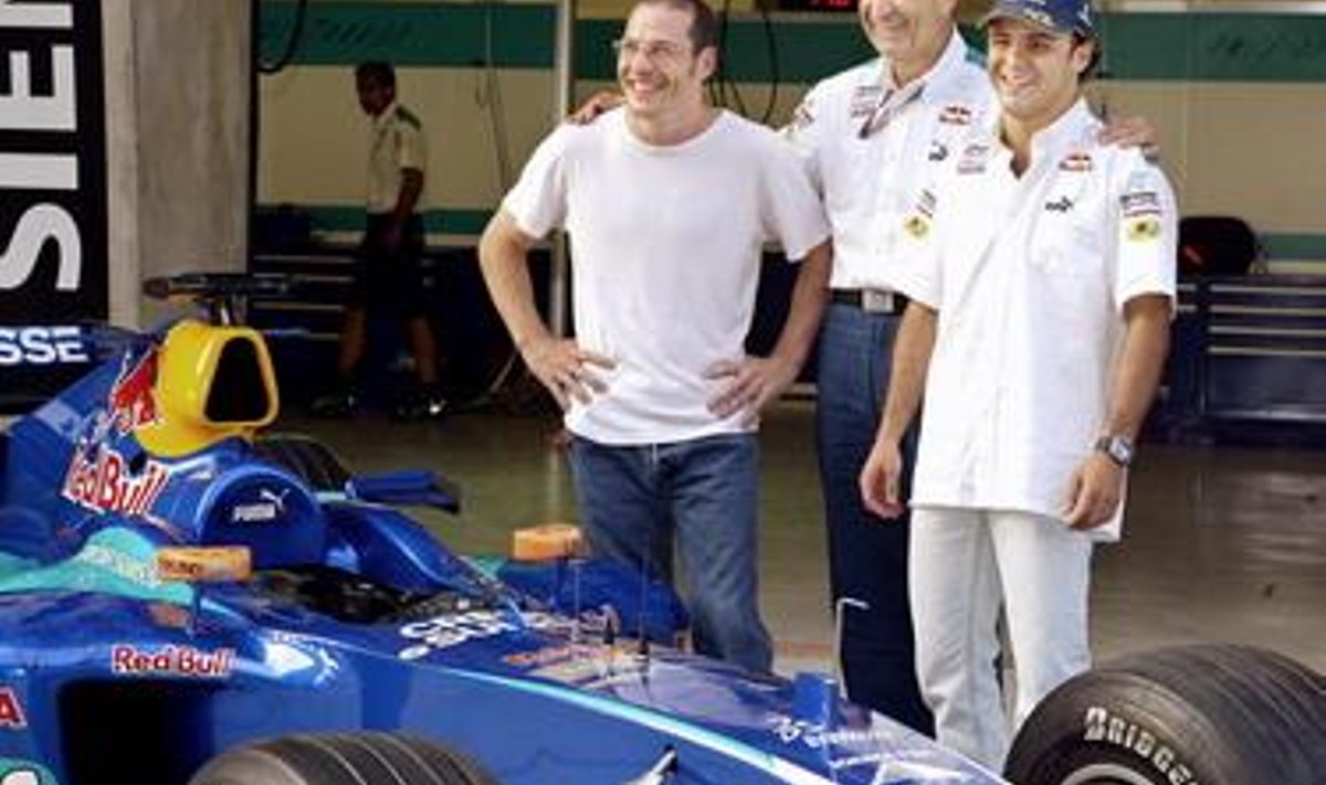 Jacques Villeneuve, Peter Sauber ja Felipe Massa Hiina GP-l
