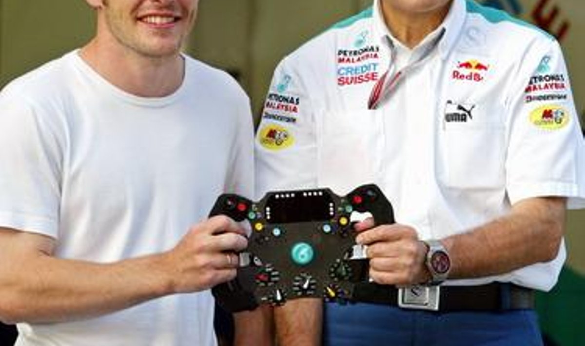 Jacques Villeneuve ja Peter Sauber Hiina GP-l