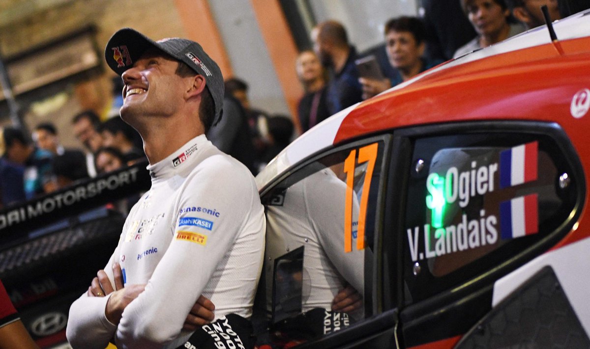 Sebastien Ogier'l on põhjust rõõmustamiseks.