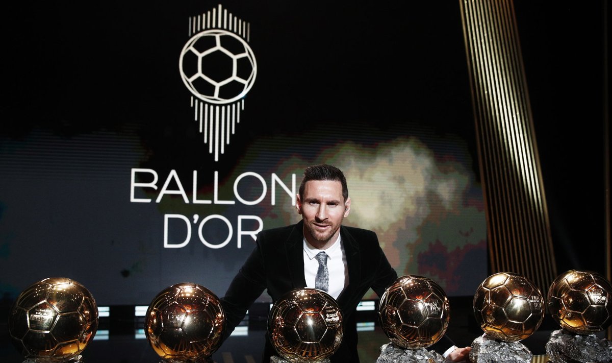Lionel Messi ja tema kuus Ballon d'Or'i.