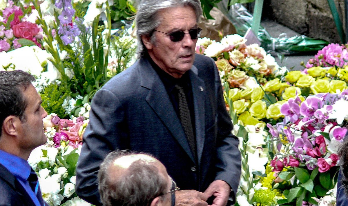 Alain Delon Jean-Claude Brialy matustel 2007. aastal