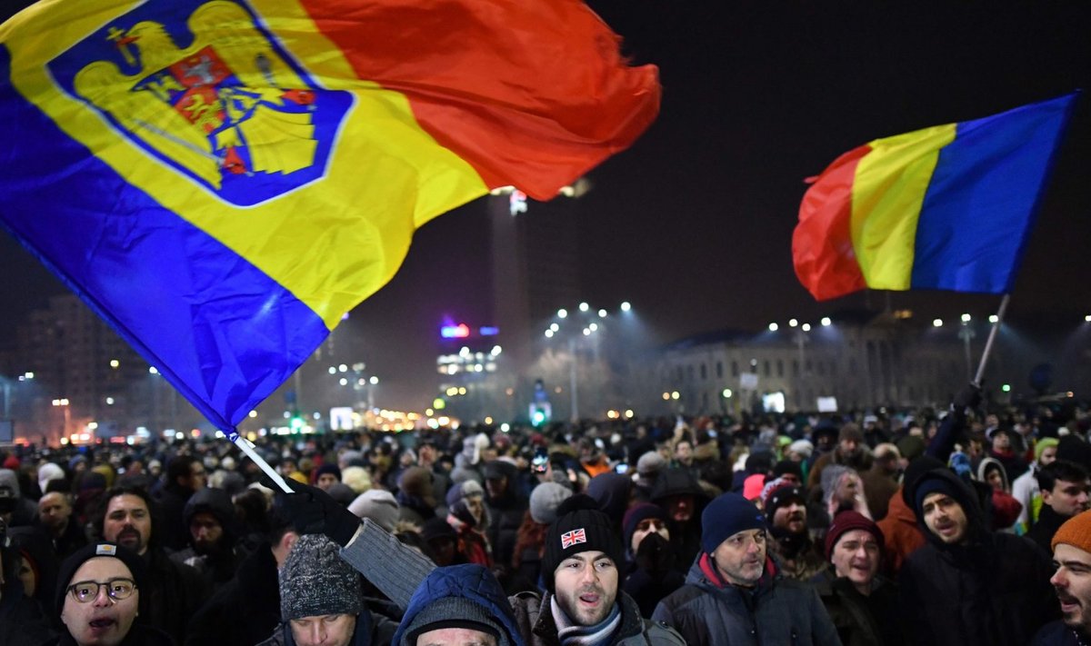 31. jaanuari meeleavaldus Bukarestis