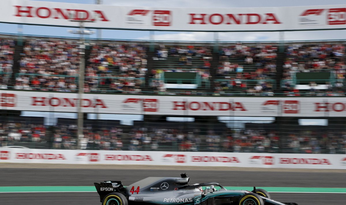 Lewis Hamiltoni juhitud Mercedes Suzuka ringrajal