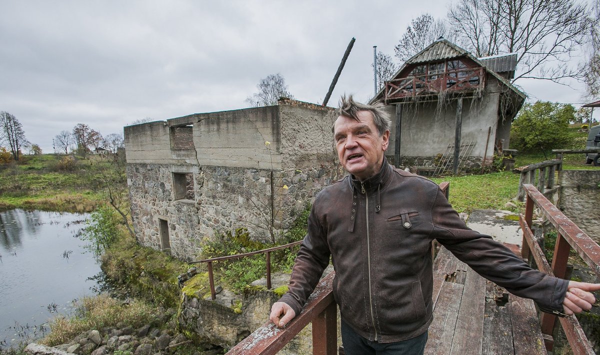 Kalev Pehme ei ole veel kaotanud lootust, et suudab taastada osalt varemeis oleva Linnaveski vesiveski.