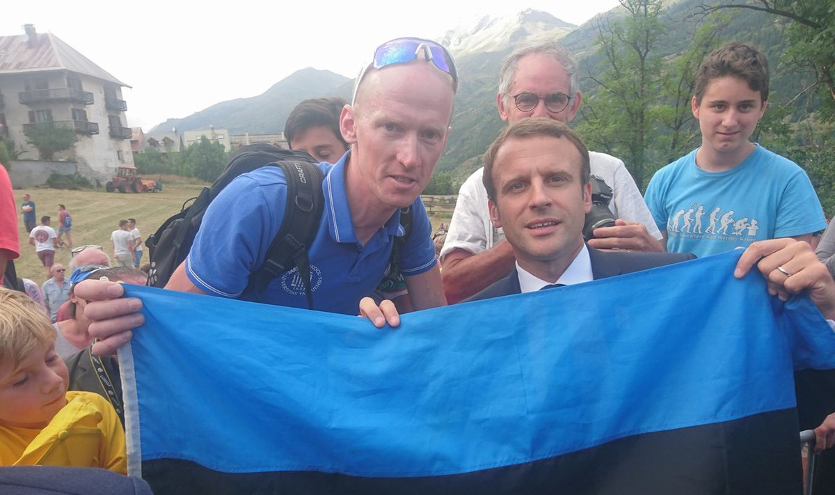 Caspar Austa koos Prantsusmaa president Emmanuel Macroniga