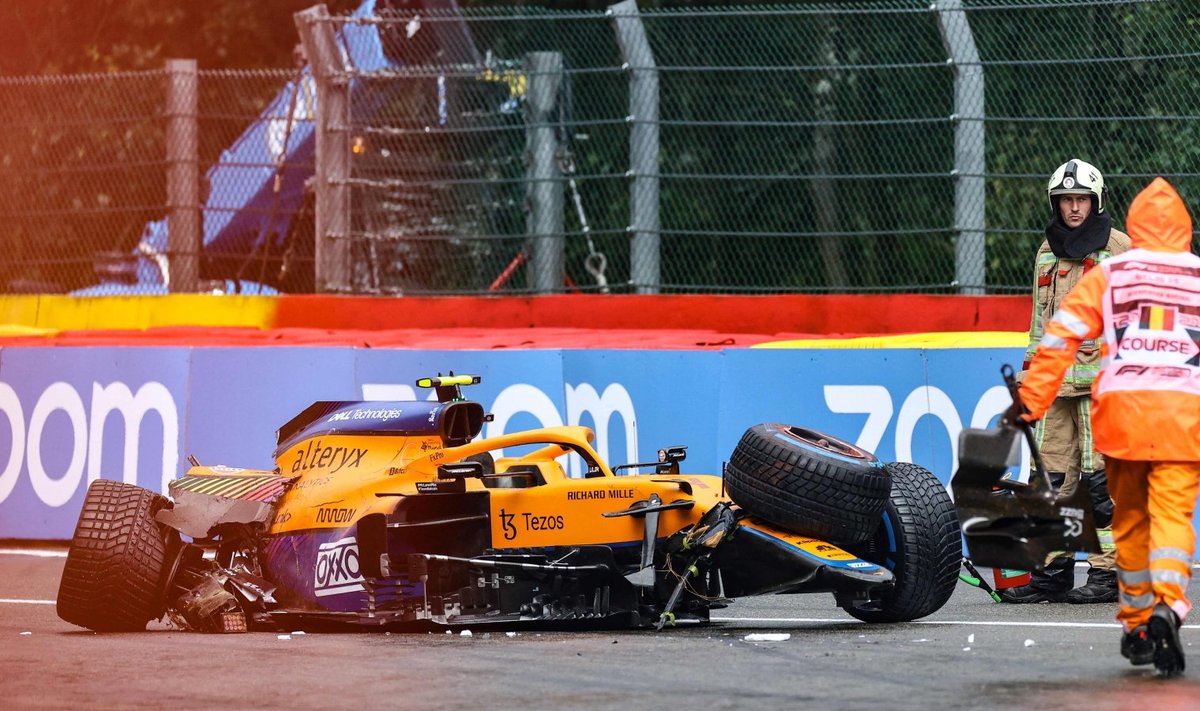 McLareni noore tähe Lando Norrise jaoks lõppes kvalifikatsioon rajapiiretes.