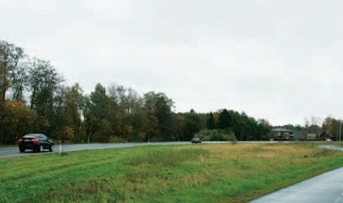 Vasakule jääb Tabasalu, paremale Tallinn. Sellesse kurvi ehitatakse järgmisel suvel ringristmik. Foto: Katrin Romanenkov