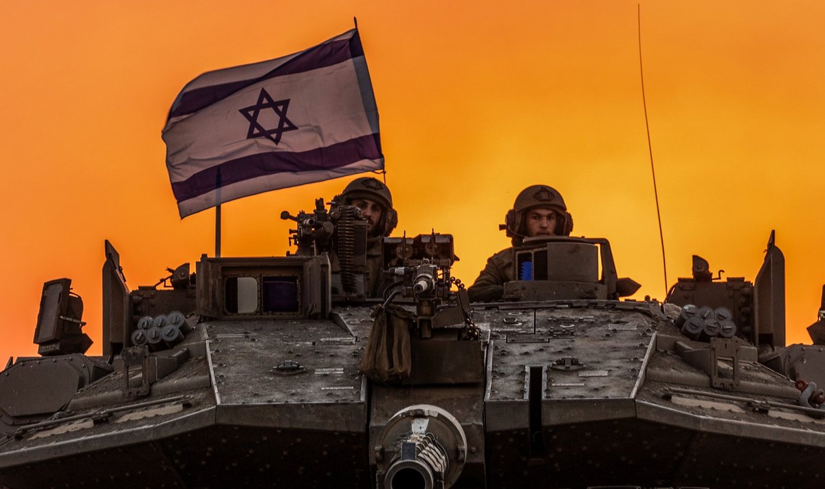 Израильские военные на границе с сектором Газа. 12 октября 2023 года.