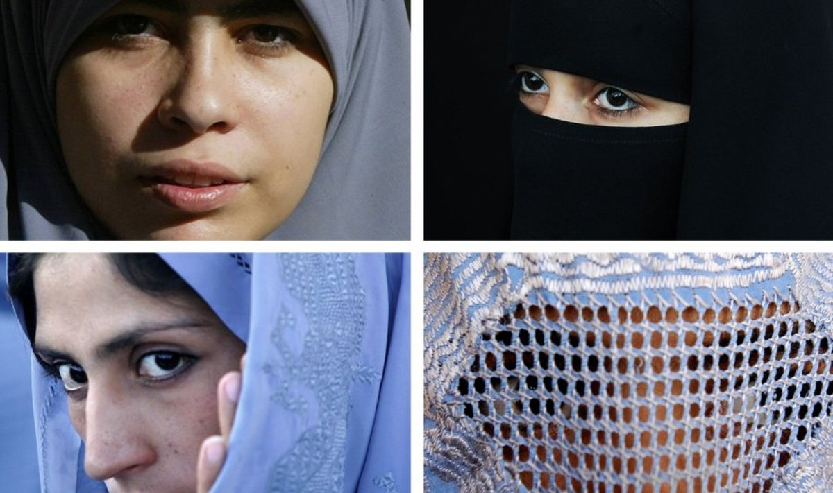 näokatted: hidžab, nikab, thador ja burka