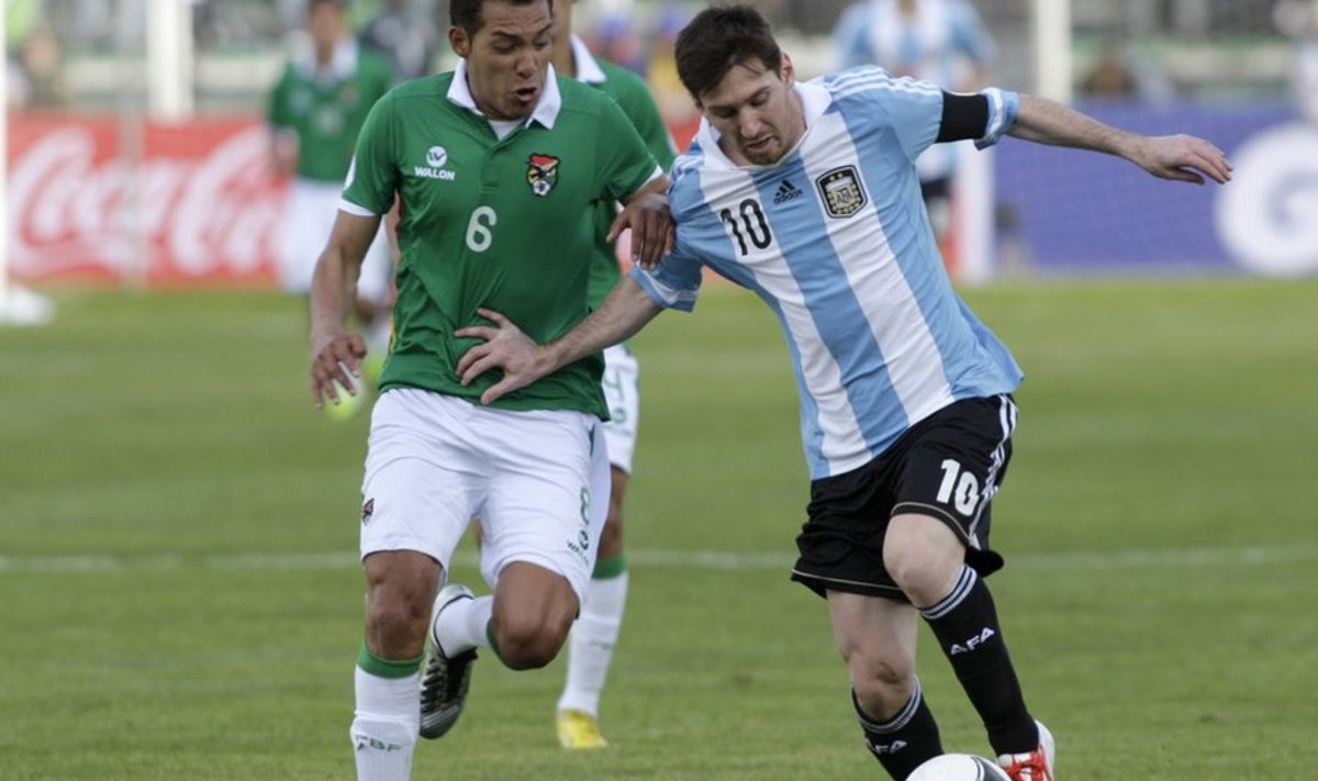 Lionel Messi mängus Boliiviaga väravat lüüa ei suutnud.