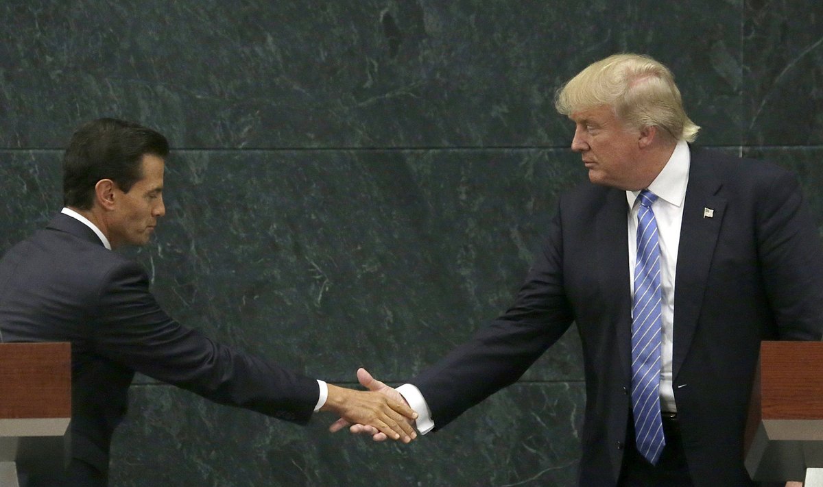 Suvisel Mehhiko-visiidil jäi Trumpi ja president Enrique Peña Nieto vahele märgatav distants.